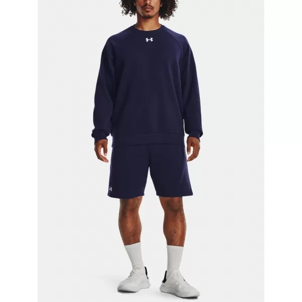  Herren-Sweatshirt UNDER ARMOUR RIVAL FLEECE CREW 1379755-410 BLAU 