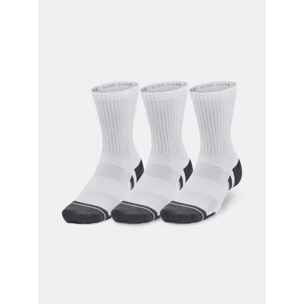  Socken UNDER ARMOUR PERFORMANCE COTTON 3P MID 1379530-100 WEIß 