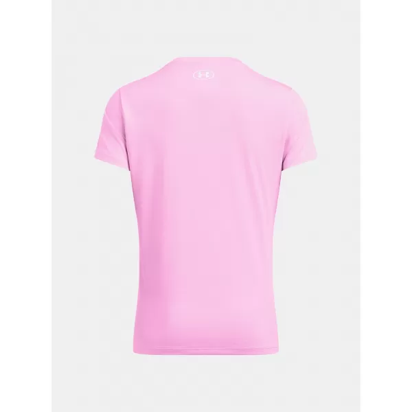  Damen-T-Shirt UNDER ARMOUR TECH SSV- TWIST 1384227-638 ROSA 