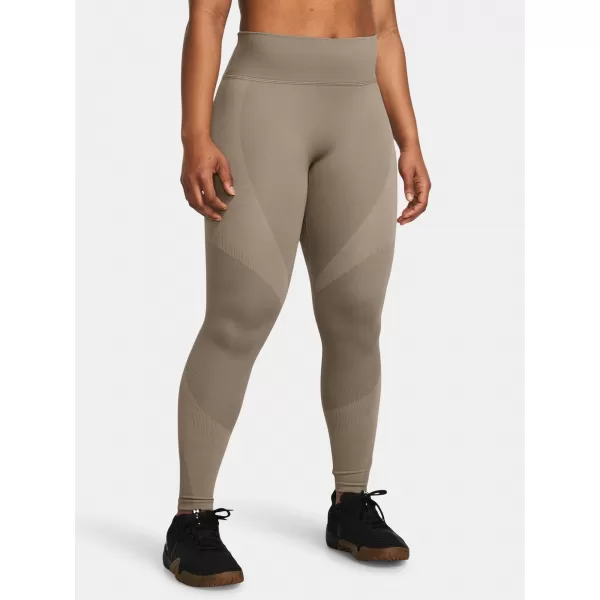  Leggings für Damen UNDER ARMOUR VANISH ELITE SEAMLESS ANKLEG 1383550-200 BRAUN 