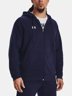 Herren-Sweatshirt UNDER ARMOUR UA RIVAL FLEECE FZ HOODIE BLAU