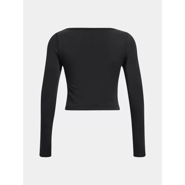  Damen-T-Shirt UNDER ARMOUR TRAIN SEAMLESS LS 1379150-001 SCHWARZ 