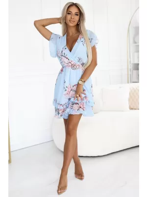 Kleid NUMOCO PATRIZIA 468-3 HELLBLAU