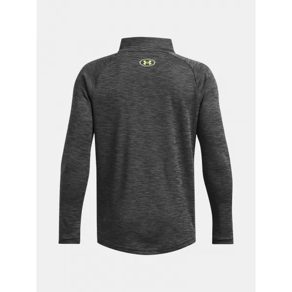  T-Shirt für Jungen UNDER ARMOUR TECH TEXTURED 1/2 ZIP 1382791-025 GRAU 