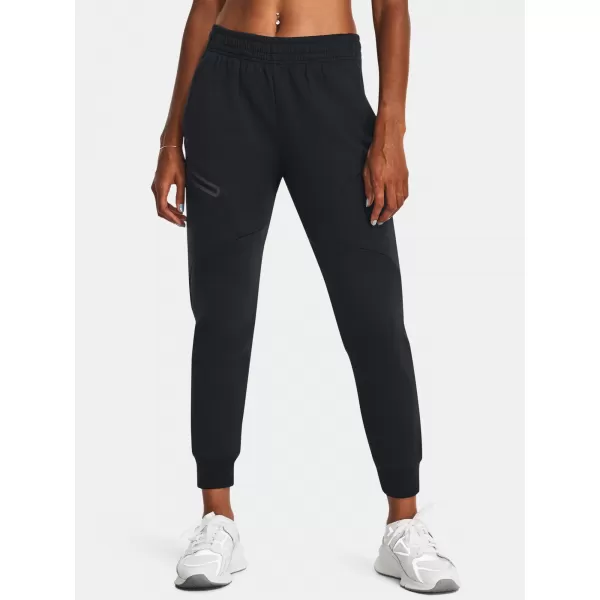  Damen-Jogginghose UNDER ARMOUR UNSTOPPABLE FLC JOGGER 1379846-001 SCHWARZ 