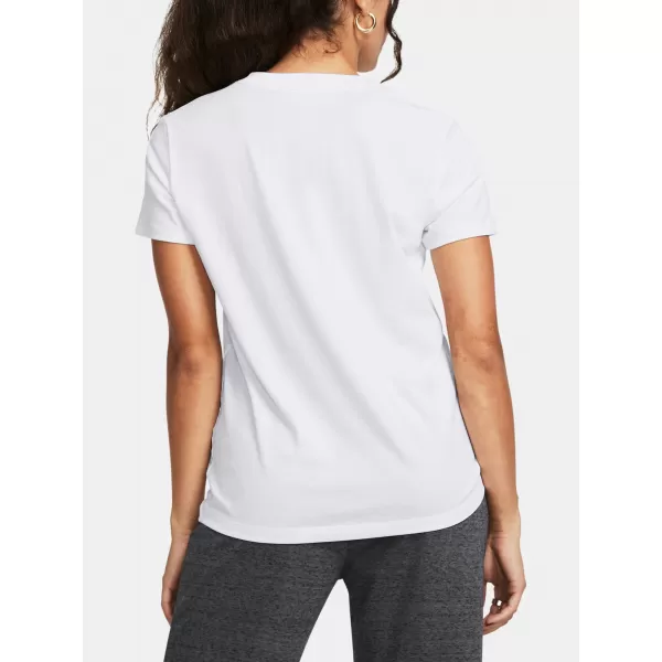  Damen-T-Shirt UNDER ARMOUR CAMPUS CORE SS 1383648-100 WEIß 