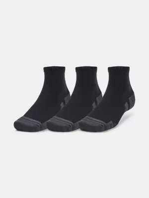 Socken UNDER ARMOUR PERFORMANCE TECH QTR (3 PÁRY) 1379510-001 SCHWARZ