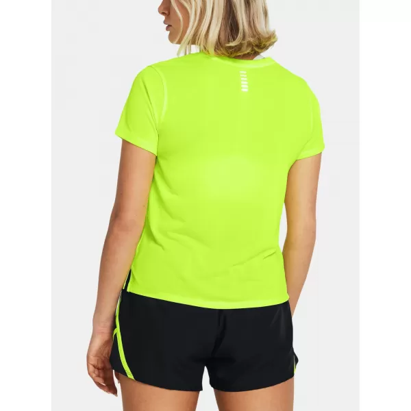  Damen-T-Shirt UNDER ARMOUR LAUNCH SHORTSLEEVE 1382434-731 GRÜN 