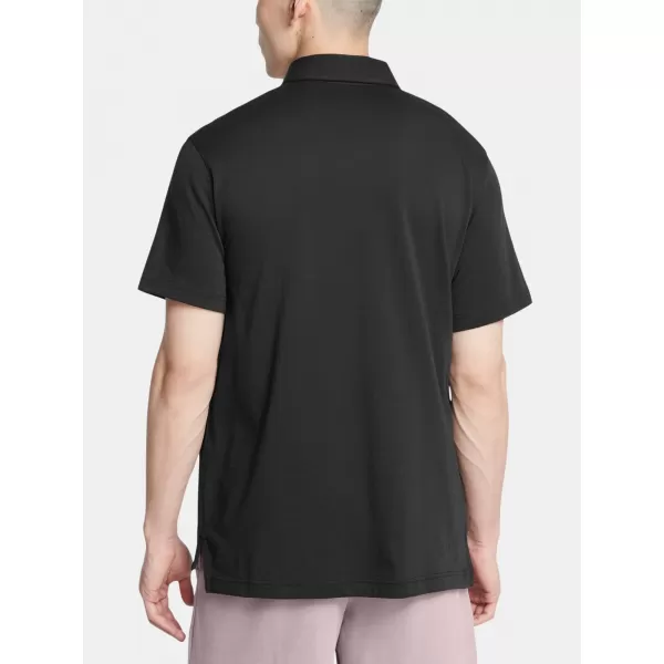  Herren-T-Shirt UNDER ARMOUR ICON POLO 1386608-001 SCHWARZ 