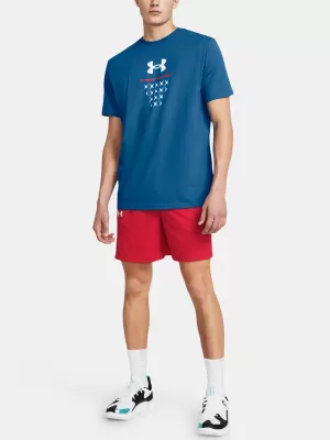 Herrenshorts UNDER ARMOUR BASELINE SHORT 1383389-600 ROT
