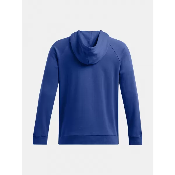  Herren-Sweatshirt UNDER ARMOUR RIVAL FLEECE HOODIE 1379757-432 BLAU 