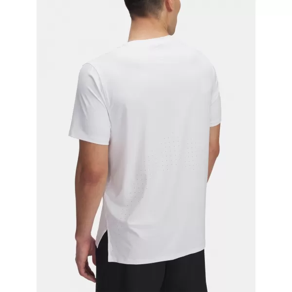  Herren-T-Shirt UNDER ARMOUR LAUNCH ELITE SHORTSLEEVE 1389802-100 WEIß 