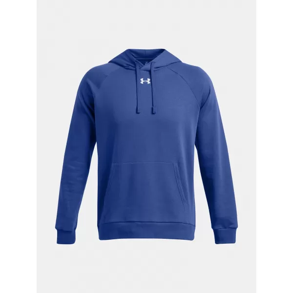  Herren-Sweatshirt UNDER ARMOUR RIVAL FLEECE HOODIE 1379757-432 BLAU 
