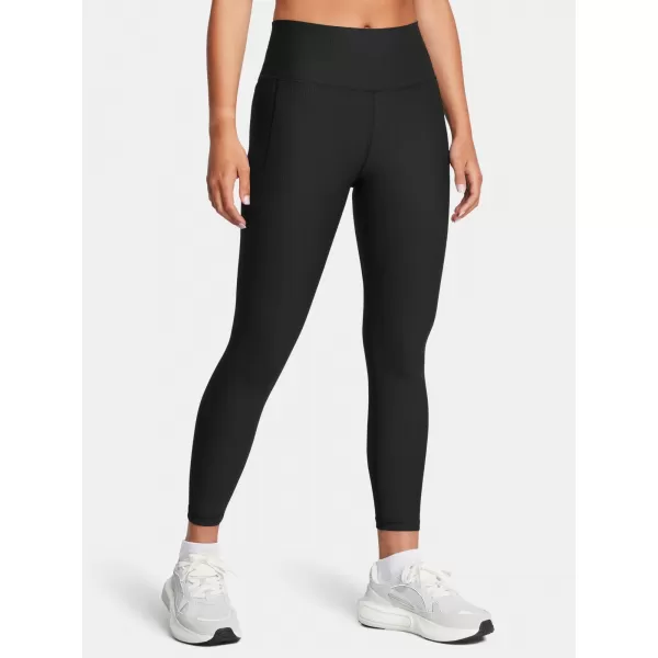  Leggings für Damen UNDER ARMOUR MERIDIAN RIB ANKLE LEG 1386467-001 SCHWARZ 