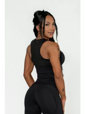 Damen-Kompressions-Tanktop INTENSE Ultra 835 Gold BLACK Nebbia