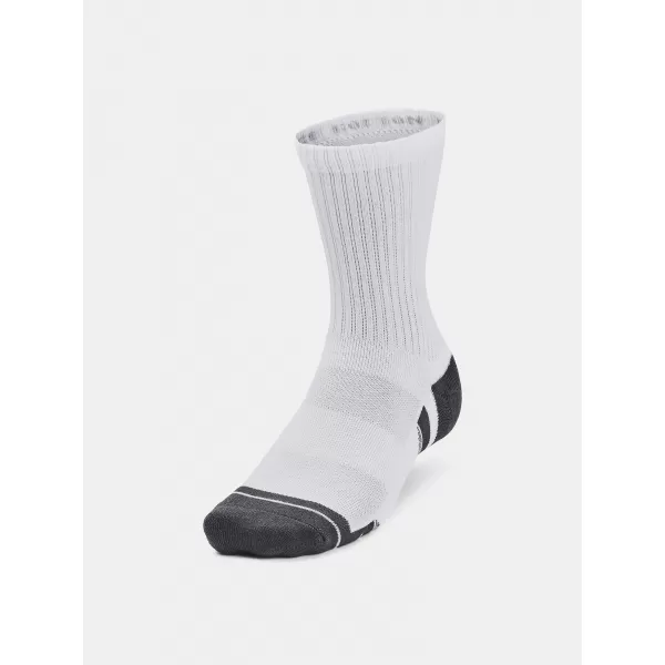  Socken UNDER ARMOUR PERFORMANCE COTTON 3P MID 1379530-100 WEIß 