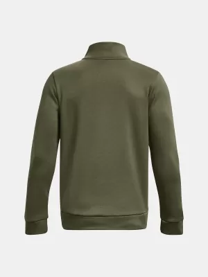 Jungen-Sweatshirt UNDER ARMOUR ARMOUR FLEECE 1/4 ZIP 1373559-390 GRÜN