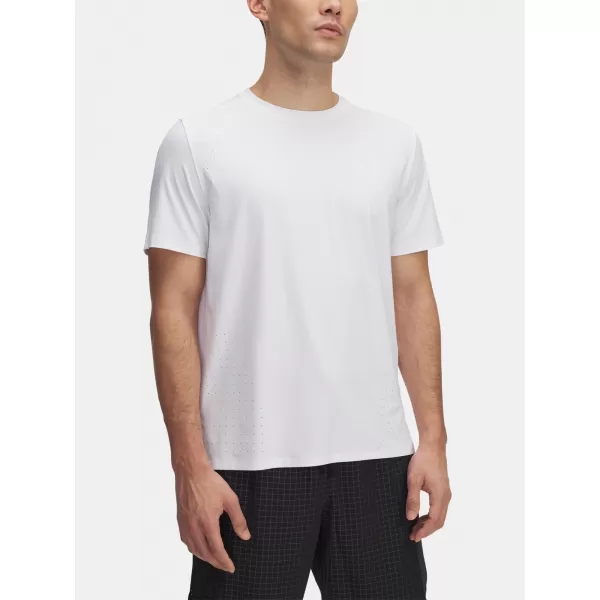  Herren-T-Shirt UNDER ARMOUR LAUNCH ELITE SHORTSLEEVE 1389802-100 WEIß 