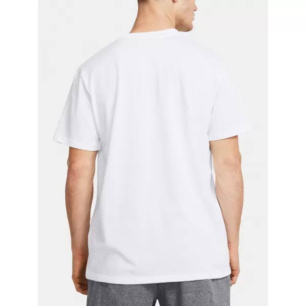  Herren-T-Shirt UNDER ARMOUR HW ARMOUR LABEL SS 1382831-100 WEIß 