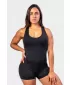 Sport-Overall kurz 5 Zoll GYM RAT 287 SCHWARZ Nebbia