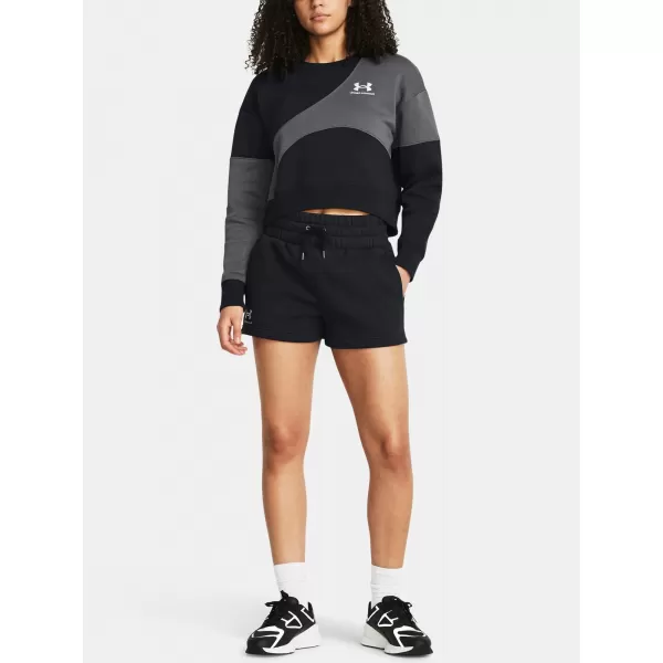  Damen-Shorts UNDER ARMOUR ICON FLEECE BOXER SHORTS 1382725-001 SCHWARZ 