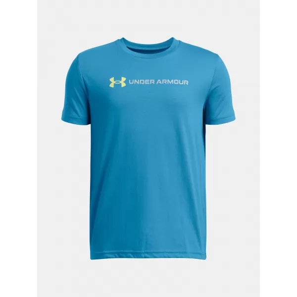  T-Shirt für Jungen UNDER ARMOUR B LOGO WORDMARK SS 1389963-452 BLAU 