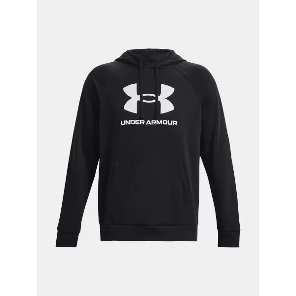  Herren-Sweatshirt UNDER ARMOUR RIVAL FLEECE LOGO HD 1379758-001 SCHWARZ 