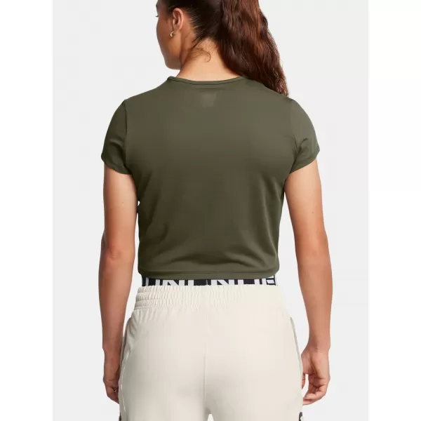  Damen-T-Shirt UNDER ARMOUR MERIDIAN BABY TEE 1387729-390 GRÜN 