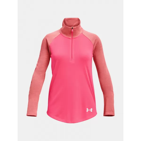  Mädchen-T-Shirt UNDER ARMOUR TECH GRAPHIC 1/2 ZIP 1377586-683 ROSA 