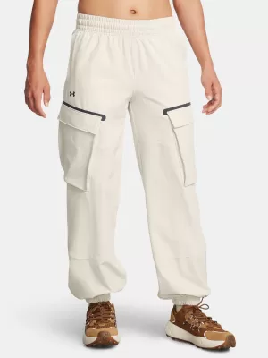 Sporthose für Damen UNDER ARMOUR UNSTOPPABLE CARGO PANT 1386481-110 WEIß