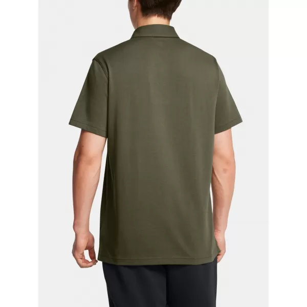  Herren-T-Shirt UNDER ARMOUR ICON POLO 1386608-390 GRÜN 