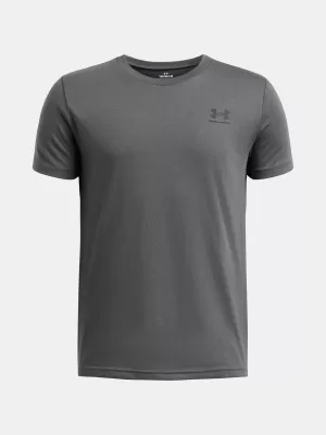 T-Shirt für Jungen UNDER ARMOUR B SPORTSTYLE LC SS 1389962-012 GRAU