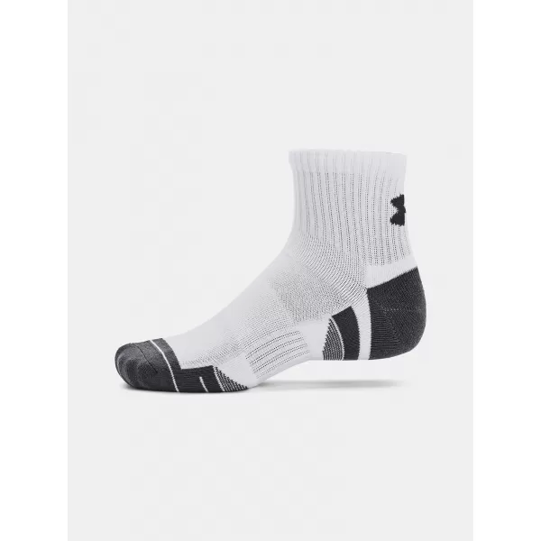  Socken UNDER ARMOUR PERFORMANCE COTTON 3P QTR 1379528-100 WEIß 
