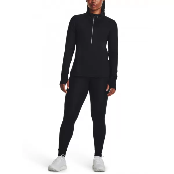  Damen-T-Shirt UNDER ARMOUR QUALIFIER RUN 1/2 ZIP 1379349-001 SCHWARZ 