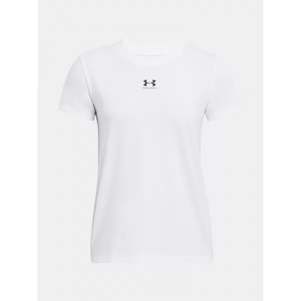  Damen-T-Shirt UNDER ARMOUR CAMPUS CORE SS 1383648-100 WEIß 