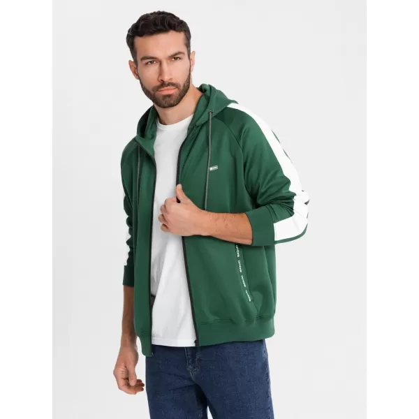  Herren -Sweatshirt OMBRE OM-SSZP-0210 DUNKELGRÜN 