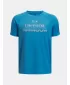 T-Shirt für Jungen UNDER ARMOUR TECH SPLIT WORDMARK SS 1383010-452 BLAU