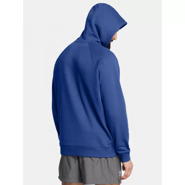  Herren-Sweatshirt UNDER ARMOUR RIVAL FLEECE HOODIE 1379757-432 BLAU 
