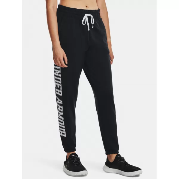  Damen-Jogginghose UNDER ARMOUR RIVAL TERRY GRAPHIC JOGR 1379437-001 SCHWARZ 