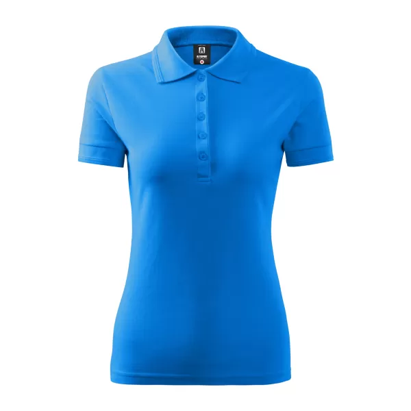  Damen-T-Shirt mit Kragen ALTISPORT NoPrint NP/ALW012 SCHNORCHEL BLAU 