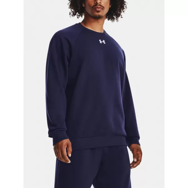  Herren-Sweatshirt UNDER ARMOUR RIVAL FLEECE CREW 1379755-410 BLAU 