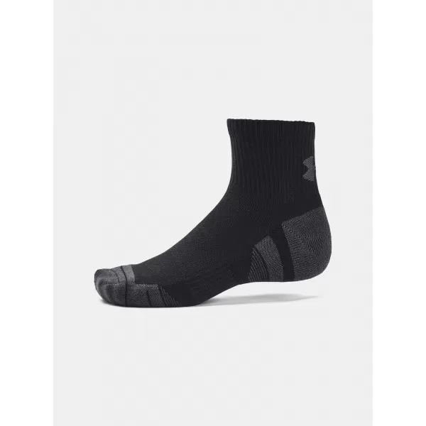  Socken UNDER ARMOUR PERFORMANCE TECH QTR (3 PÁRY) 1379510-001 SCHWARZ 