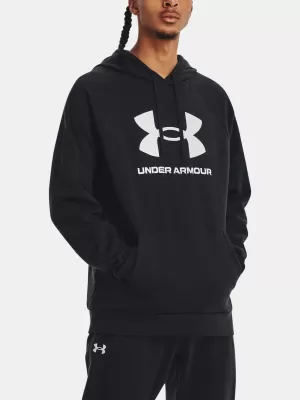 Herren-Sweatshirt UNDER ARMOUR RIVAL FLEECE LOGO HD 1379758-001 SCHWARZ