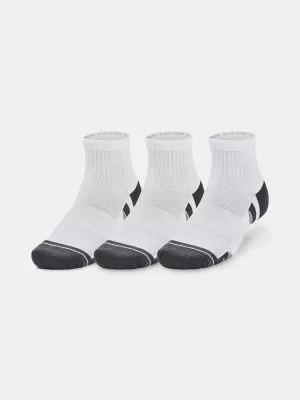 Socken UNDER ARMOUR PERFORMANCE COTTON 3P QTR 1379528-100 WEIß