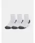Socken UNDER ARMOUR PERFORMANCE COTTON 3P QTR 1379528-100 WEIß