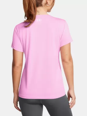 Damen-T-Shirt UNDER ARMOUR TECH SSV- TWIST 1384227-638 ROSA