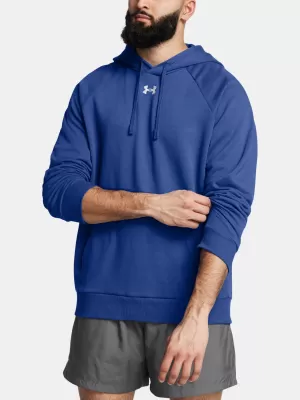 Herren-Sweatshirt UNDER ARMOUR RIVAL FLEECE HOODIE 1379757-432 BLAU