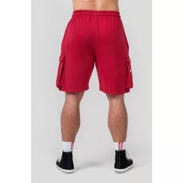  Gewaschene, lockere Cargo-Shorts LEGACY 787 RED Nebbia 