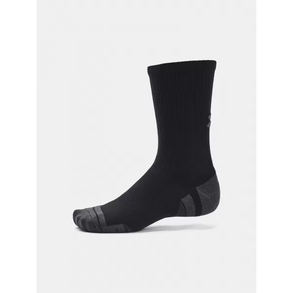  Socken UNDER ARMOUR PERFORMANCE TECH CREW (3 PÁRY) 1379512-001 SCHWARZ 