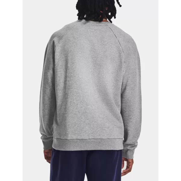  Herren-Sweatshirt UNDER ARMOUR RIVAL FLEECE CREW 1379755-025 GRAU 